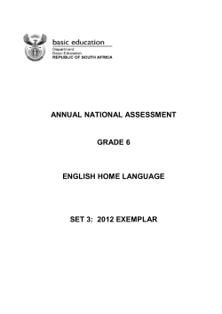 annual national assessment grade 6 english home language set 3