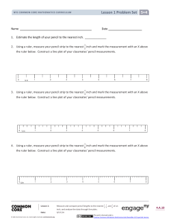 Lesson 1 Problem Set 5&bull;4