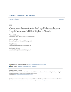 Consumer Protection in the Legal Marketplace