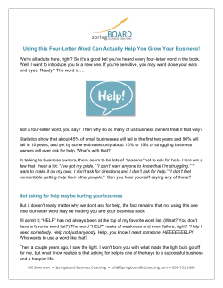 This 4 Letter Word Can Actually Help You Grow Your Business