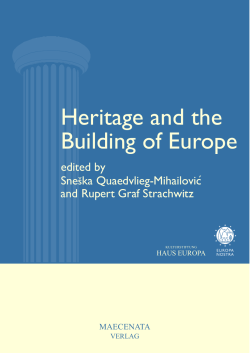 Heritage and the Building of Europe