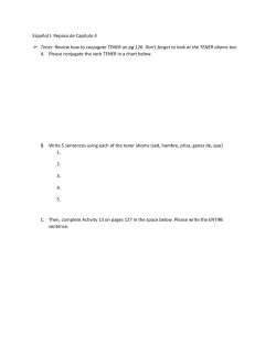 Review how to conjugate TENER on pg 126. Don`t forget to look