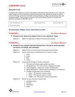 carpentry (512) - Precision Exams