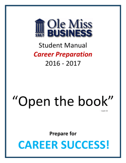 Career Preparation Manual