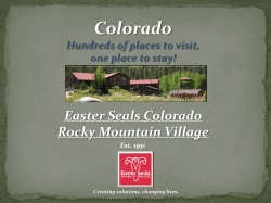 Easter Seals Rocky Mountain Village
