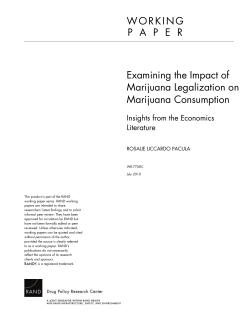 Examining the Impact of Marijuana Legalization on Marijuana