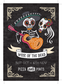 Day of the dead Menu-print