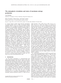 The atmospheric circulation and states of maximum entropy production