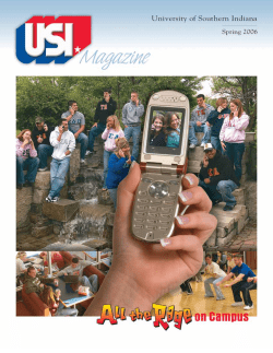 Spring 2006 - University of Southern Indiana