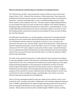 Potential sea level rise map descriptions