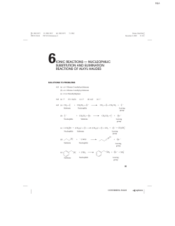 ionic reactions &mdash; nucleophilic substitution