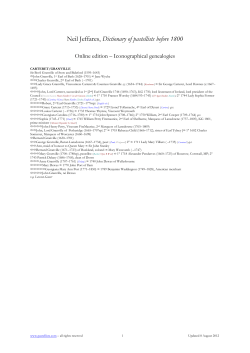 Genealogy - Carteret/Granville