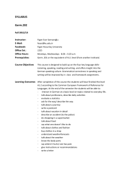 SYLLABUS Germ.202