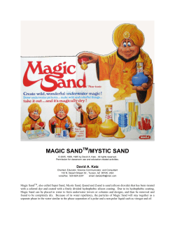 magic sand /mystic sand