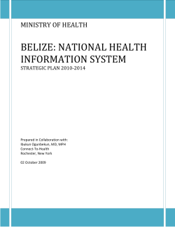 National Health Information System Strategic Plan 2010-2014