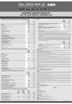 audited group results