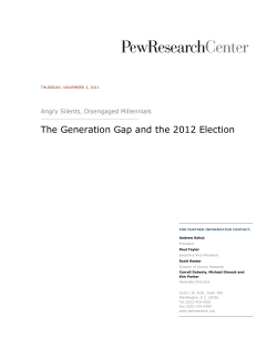 The Generation Gap and the 2012 Election - People