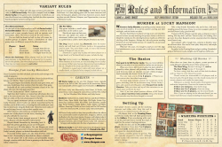 MURDER at LUCKY MANSION! The Basics