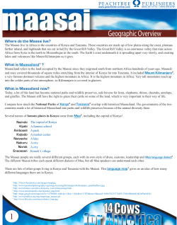 Geographic Overview - 14 Cows for America