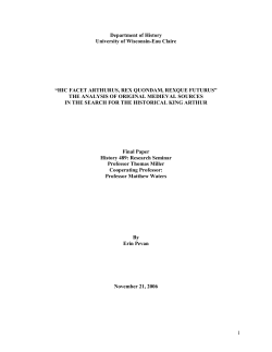 Introduction: The Legend of King Arthur