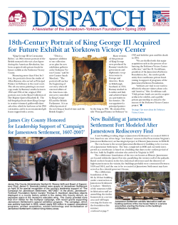 Spring 2009 Dispatch - Jamestown