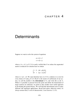 Determinants