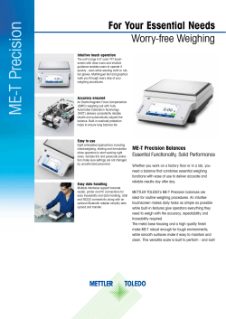 ME-T Precision Balances