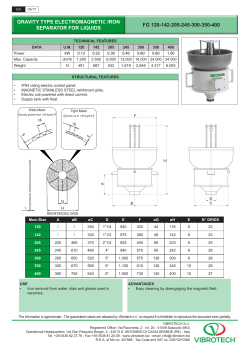 GRAVITY TYPE ELECTROMAGNETIC IRON SEPARATOR FOR