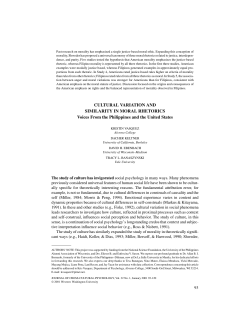 cultural variation and similarity in moral