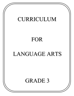 Language Arts - Grade 3