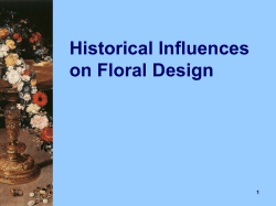 Historical Influence on Floral Design