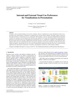 Internal and External Visual Cue Preferences for Visualizations in
