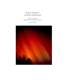 space physics aurora borealis - AUSpace
