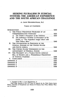 The American Experience and the South African Challenge