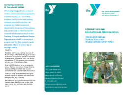 Outdoor Education Brochure 2015-2016