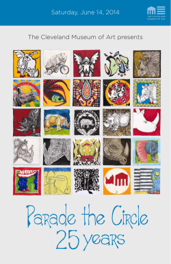 The Cleveland Museum of Art presents Saturday, June 14, 2014