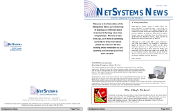 NETSYSTEMS NEWS