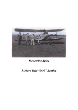 Dick Bentley Pioneering Spirit Johannesburg Light Plane Club