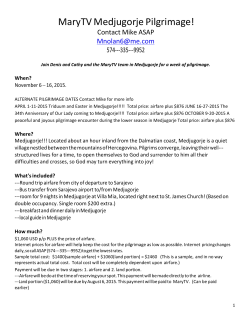 MaryTV Medjugorje Pilgrimage!