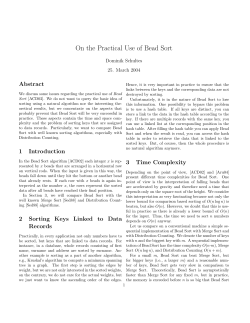 On the Practical Use of Bead Sort