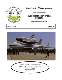 2012 Volume 13 No. 2 Summer - Gloucester Historical Society