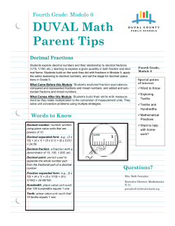 DUVAL Math Parent Tips