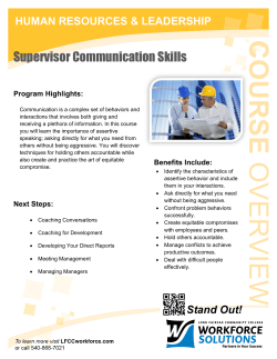 Supervisor Communication Skills