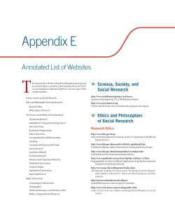 Annotated List of Websites