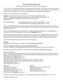 Mini- and Full-Sized Lengthwise Scarf Developed by the Madison