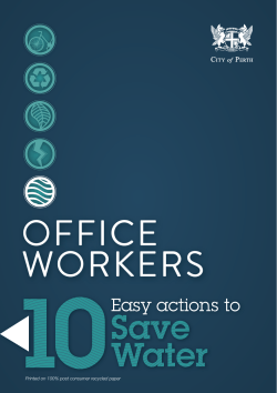 EcoHub Perth factsheets for Office Workers