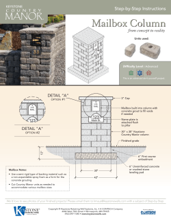 Mailbox Column - North Star Stone and Masonry