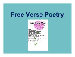 How to write a free verse poem