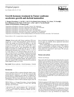Growth hormone treatment in Turner syndrome