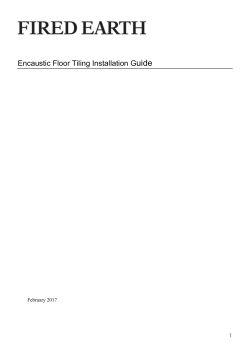 Encaustic Floor Tiling Installation Guide